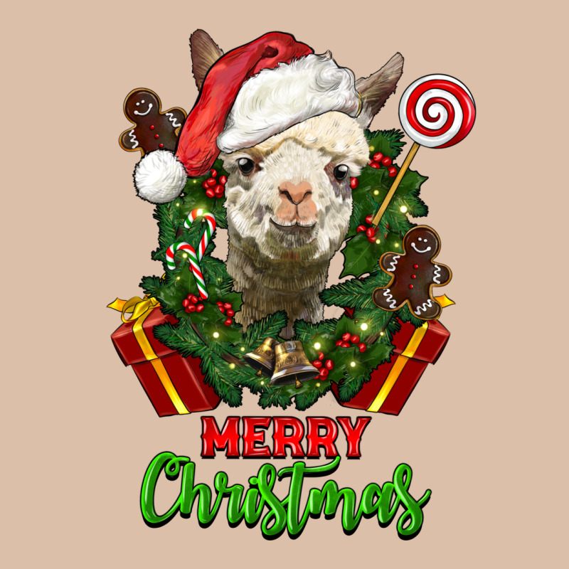 Merry Christmas Alpaca Face Urban Heavy Tee by LillyAllenDesigns | Teevron
