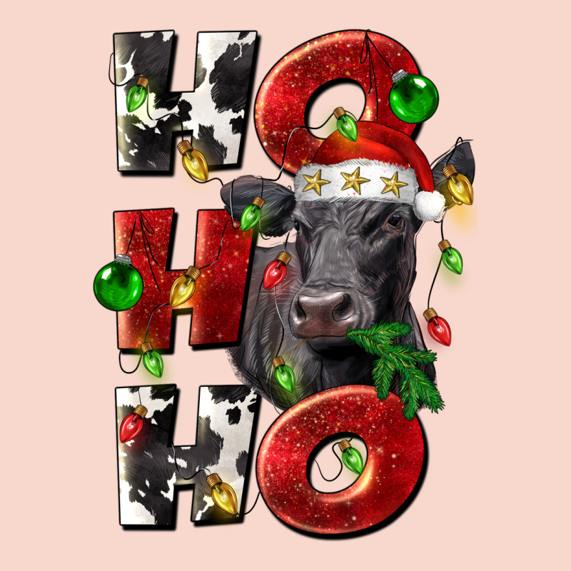 Christmas Ho Ho Ho Black Angus Urban Hoodie by LillyAllenDesigns | Teevron