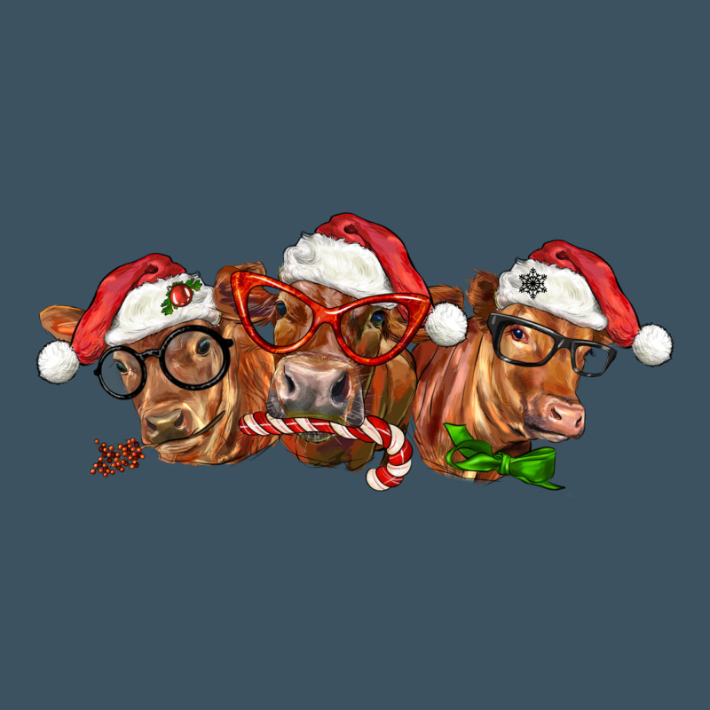 Christmas Red Angus Cows Urban Heavy Tee by LillyAllenDesigns | Teevron