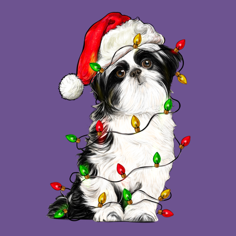 Christmas Shih Tzu Dog Vintage Tee by LillyAllenDesigns | Teevron