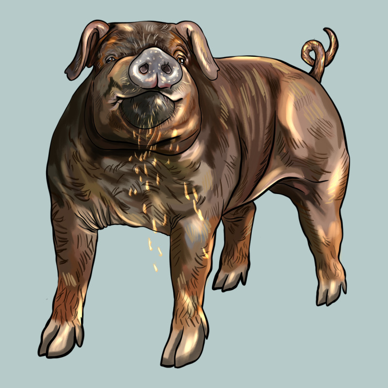 Duroc Pig Heavy Core Tee by LillyAllenDesigns | Teevron