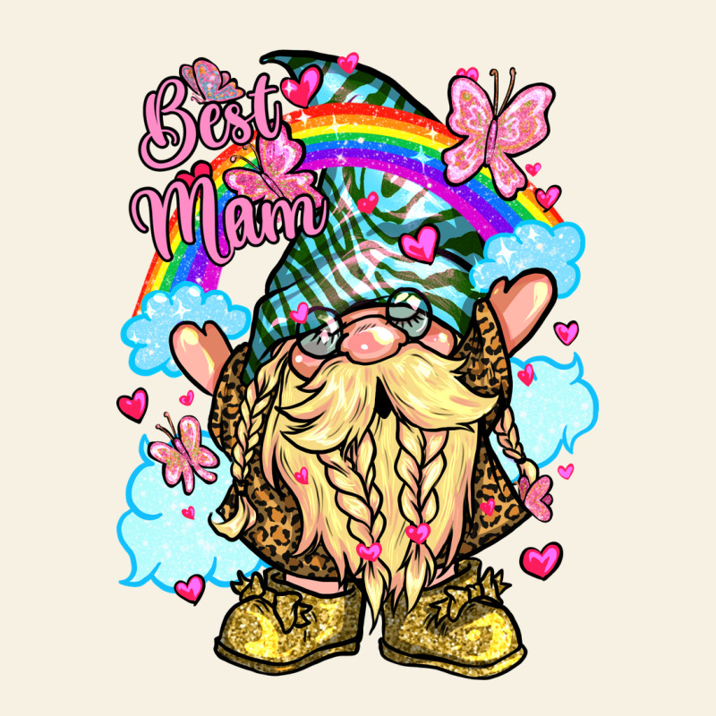 Best Mom Gnome Rainbow Clouds Butterfly Glitter Vintage Tee by LillyAllenDesigns | Teevron