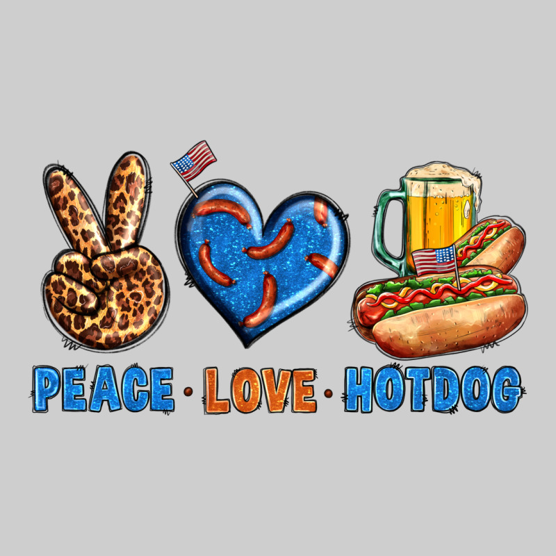 Peace Love Hotdog Premium Sweatshirt by BundleAndBundleShop | Teevron