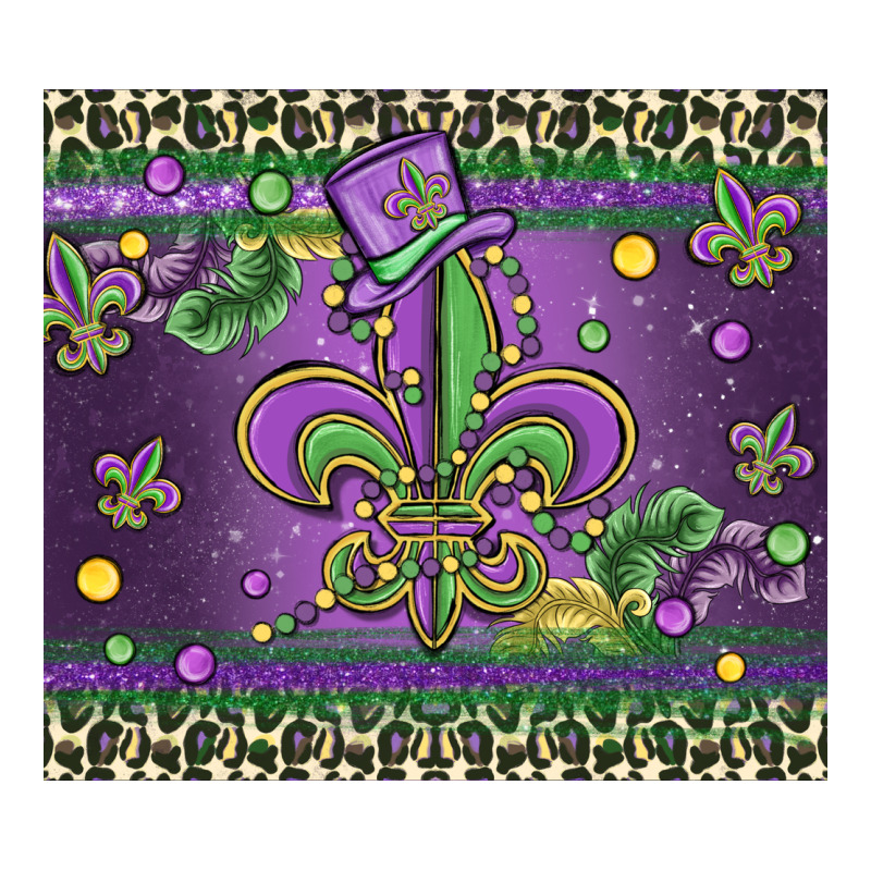 Mardi Gras Fleur De Lis Premium Tee by MaliasSmallBusiness | Teevron