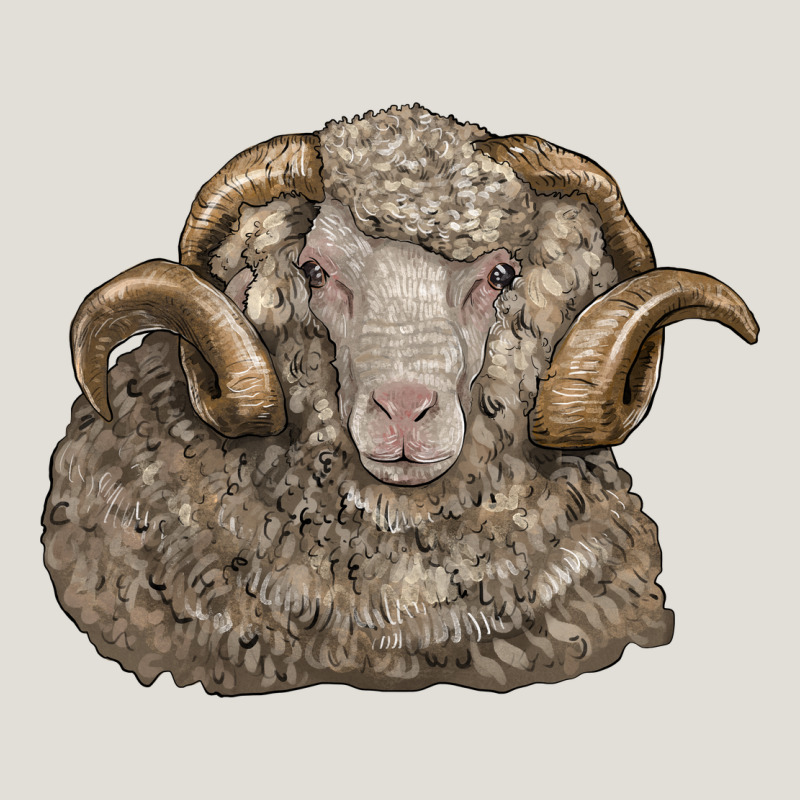 Merino Wool Sheep Head Heavy Core Tee by LillyAllenDesigns | Teevron