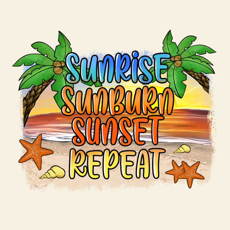 Sunrise Sunburn Sunset Repeat2 Vintage Tee by JahusDesignShop | Teevron