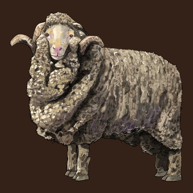 Merino Wool Sheep Heavy Core Tee by LillyAllenDesigns | Teevron