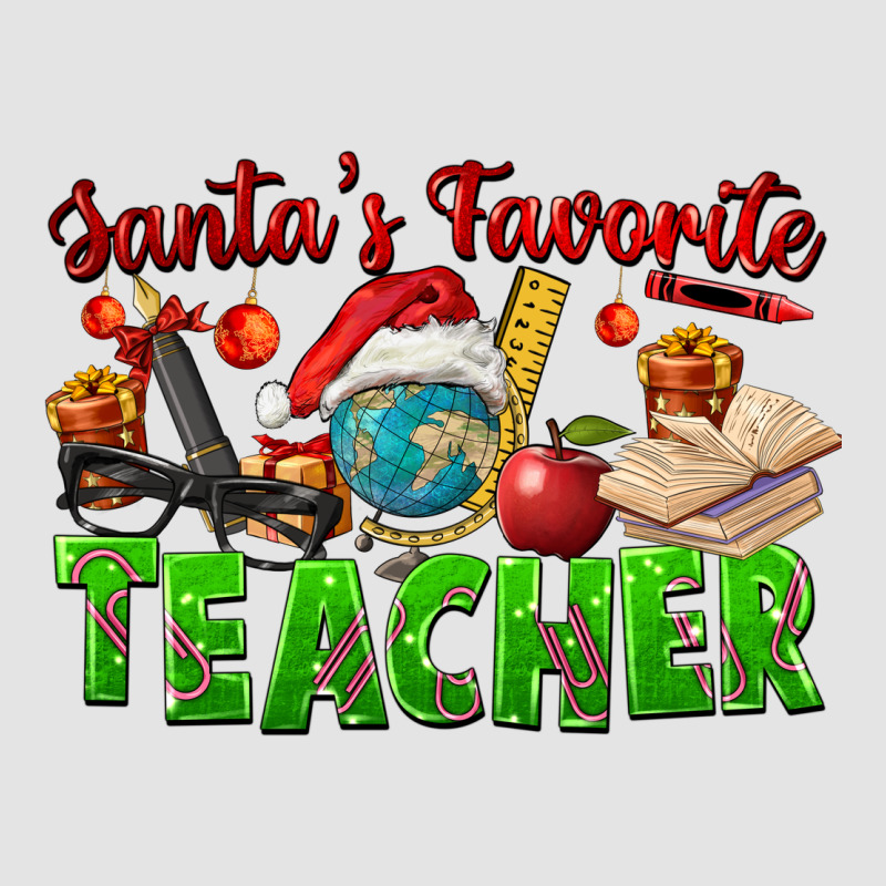 Santa's Favorite Teacher Premium Sweatshirt by FaDigitalArtStudio | Teevron