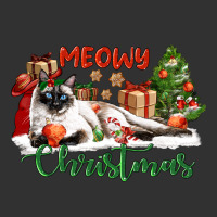 Siamese Cat Meowy Christmas Urban Heavy Tee | Teevron