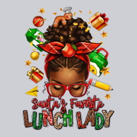 Santas Favorite Lunch Lady Afro Messy Bun Heavyweight Sweatshirt | Teevron