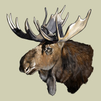 Moose Buck Deer Head Heavy Core Tee | Teevron