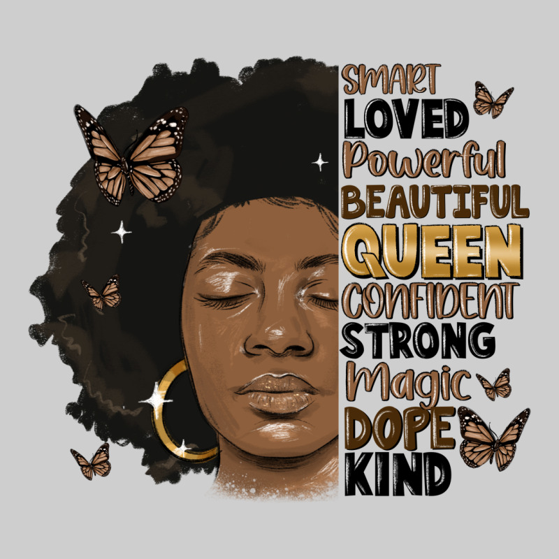 Afro Woman Smart Loved Powerful Premium Tee by MaliasSmallBusiness | Teevron
