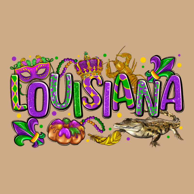 Louisiana Mardi Gras Vintage Hoodie by LillyAllenDesigns | Teevron