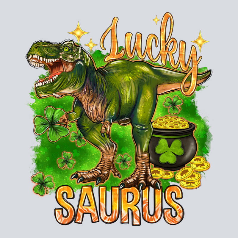 St. Patrick's Day Lucky Saurus Zipper Hoodie by HowdyJamesFarm | Teevron