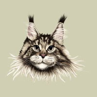 Maine Coon Cat Face Heavy Core Tee | Teevron