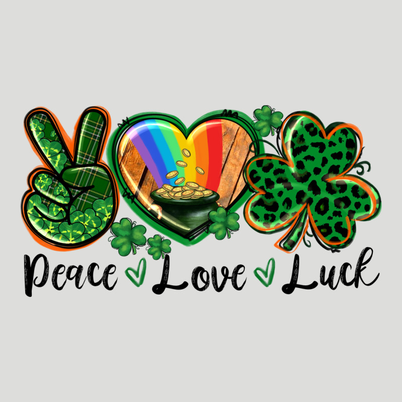 Peace Love St. Patrick's Day Zipper Hoodie by CowGirlArtShop | Teevron