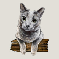 Russian Blue Cat Face Heavy Core Tee | Teevron