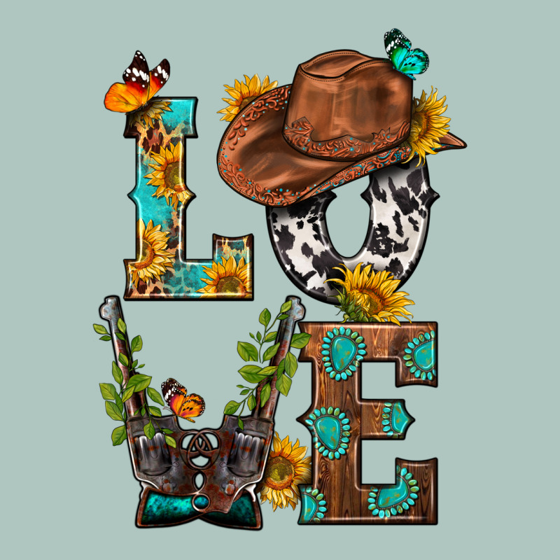 Western Love With Gun Premium Sweatshirt by BundleAndBundleShop | Teevron