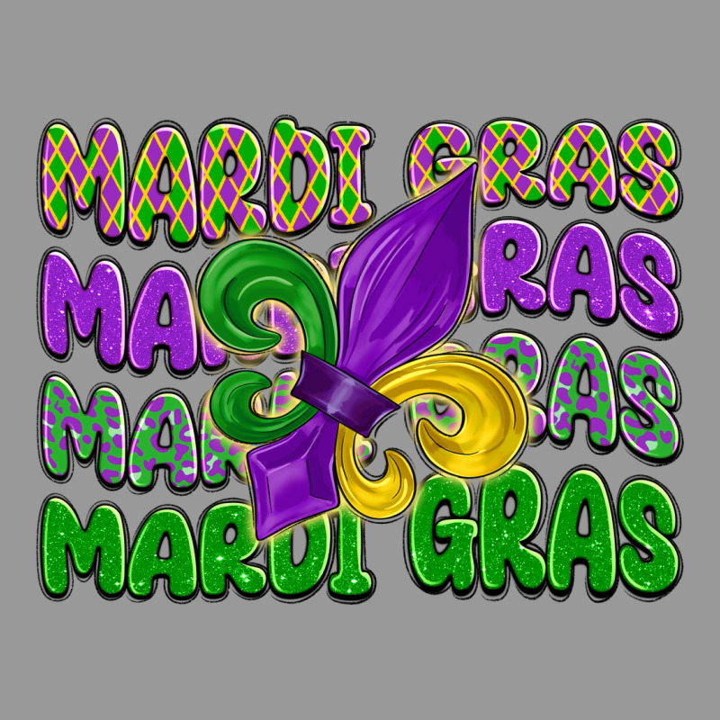 Mardi Gras With Fleur De Lis Vintage Hoodie by LillyAllenDesigns | Teevron