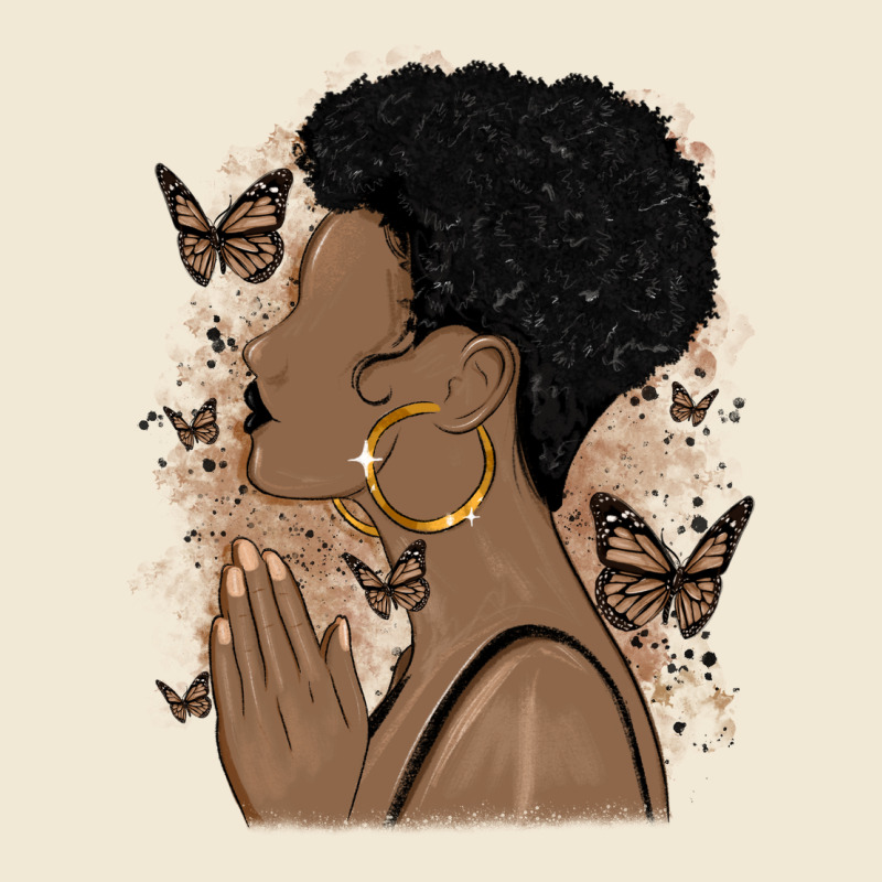 Black Woman Praying Premium Tee by MaliasSmallBusiness | Teevron