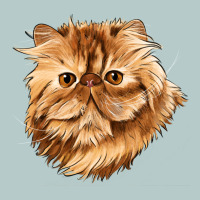 Persian Cat Face Heavy Core Tee | Teevron