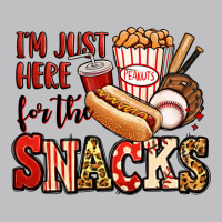 I'm Just Here For The Snacks Baseball Long Sleeve Tee | Teevron
