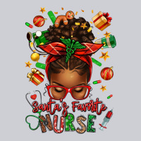 Santa's Favorite Nurse Afro Messy Bun Heavyweight Sweatshirt | Teevron