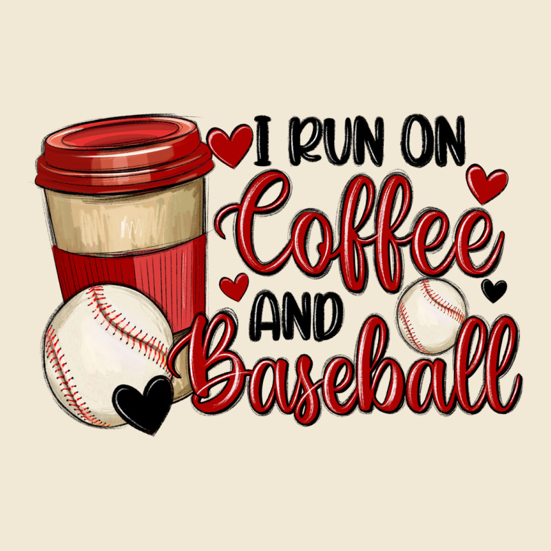 I Run On Coffee And Baseball Ladies Tee by MaliasSmallBusiness | Teevron