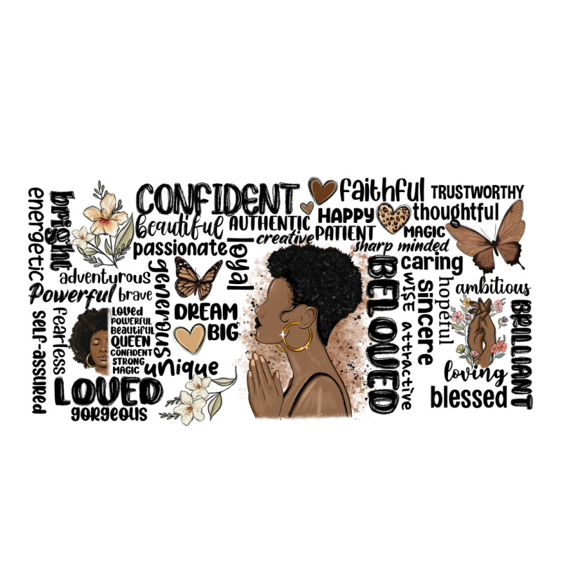 Black Woman Confident Premium Tee by MaliasSmallBusiness | Teevron