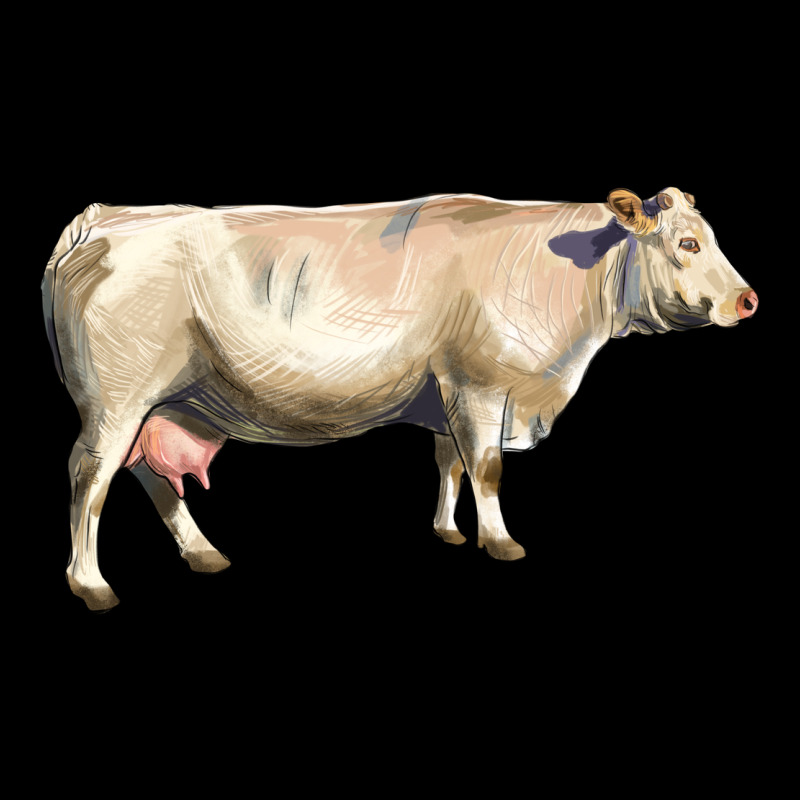 Charolais Cattle Heavy Core Tee by LillyAllenDesigns | Teevron