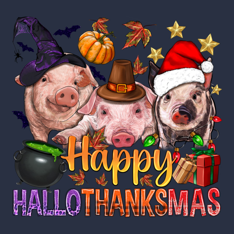Happy Hallothanksmas Pigs Heavyweight Sweatshirt by NancyCooperArtShop | Teevron