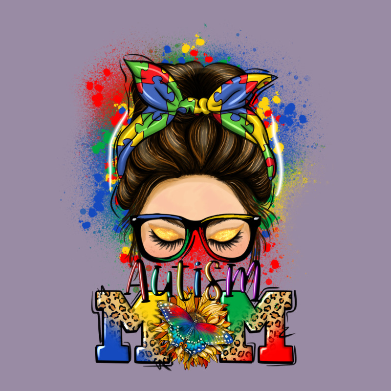 Autism Mom Messy Bun Classic Tee by LillyAllenDesigns | Teevron