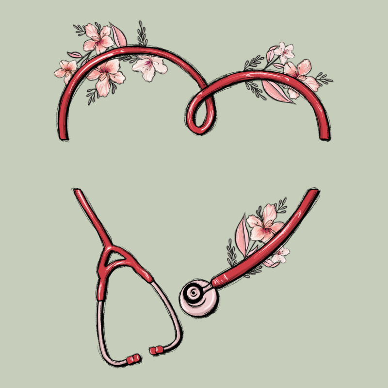 Custom Heart Stethoscope Ladies Tee by MaliasSmallBusiness | Teevron