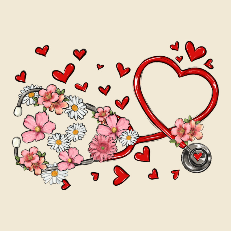 Valentine's Day Stethoscope Ladies Tee by MaliasSmallBusiness | Teevron