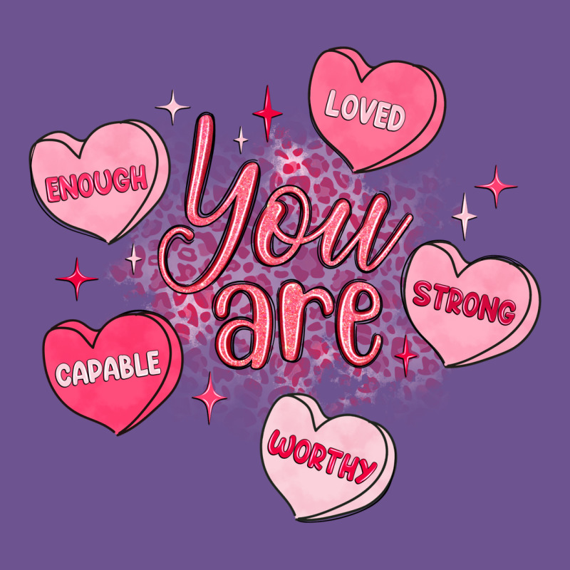 You Are Enough Valentines Day Vintage Tee by LillyAllenDesigns | Teevron