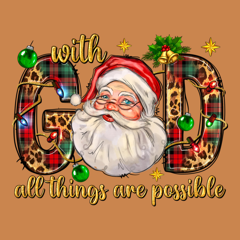 With God All Things Are Possible With Santa Claus Bbs Heavyweight Hoodie by BundleAndBundleShop | Teevron