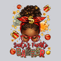 Santa Favorite Banker Afro Messy Bun Heavyweight Sweatshirt | Teevron