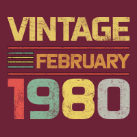Born In 1980 Vintage February Long Sleeve Tee | Teevron