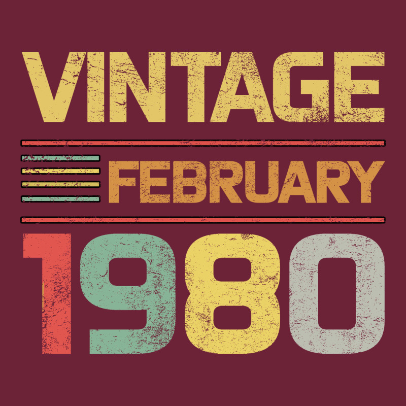 Born In 1980 Vintage February Long Sleeve Tee by Bettercallsaul | Teevron