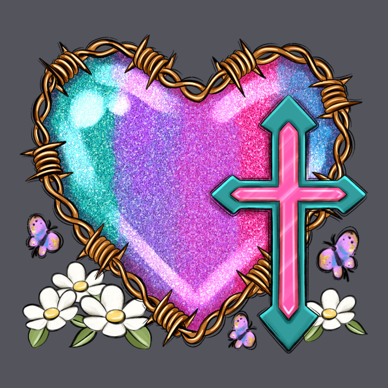 Easter Cross Heart La Vintage Hoodie by LillyAllenDesigns | Teevron