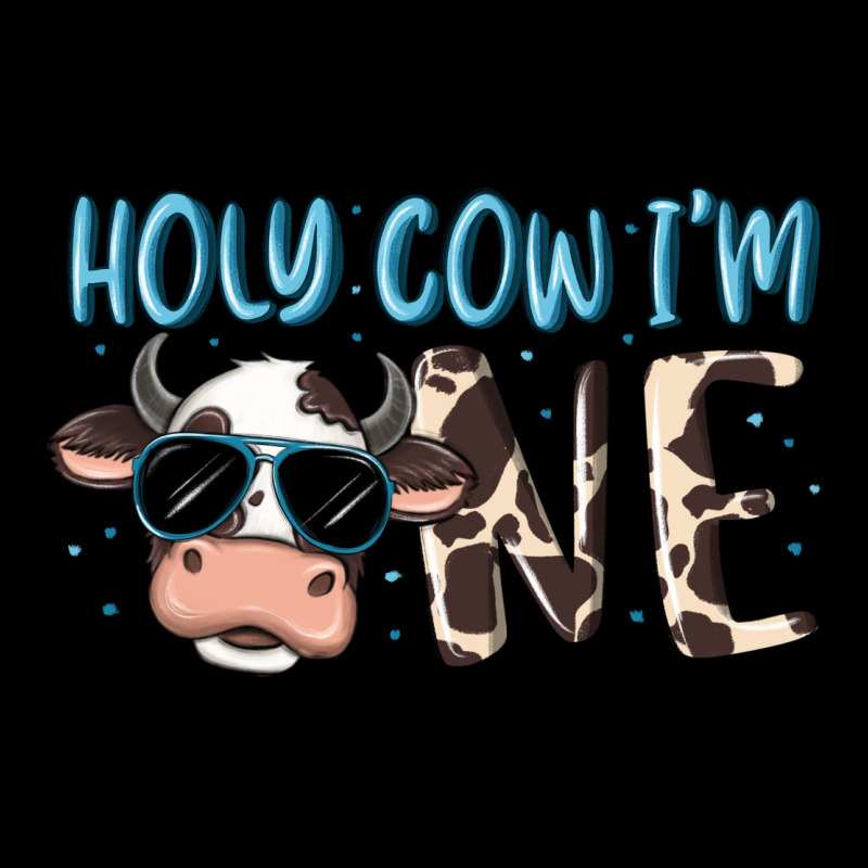 Holy Cow I'm One Ladies Tee by MaliasSmallBusiness | Teevron