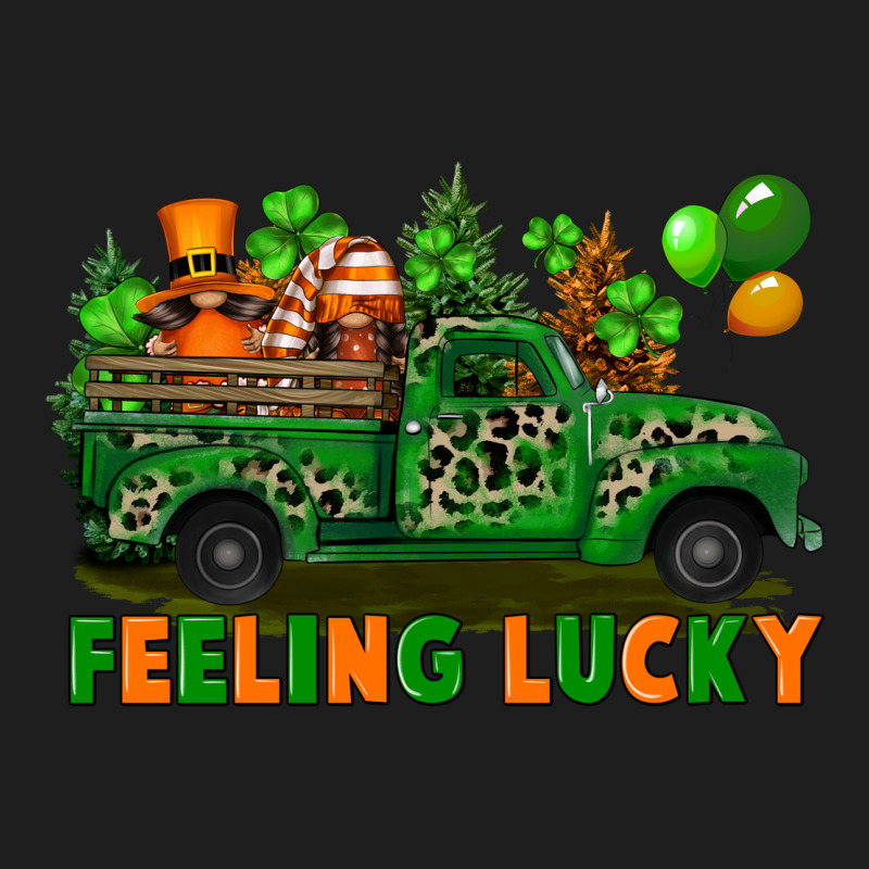 Feeling Lucky With Gnomes On Truck Heavyweight Hoodie by FaDigitalArtStudio | Teevron