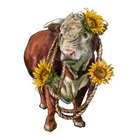 hereford bull rope and sunflowers | Teevron
