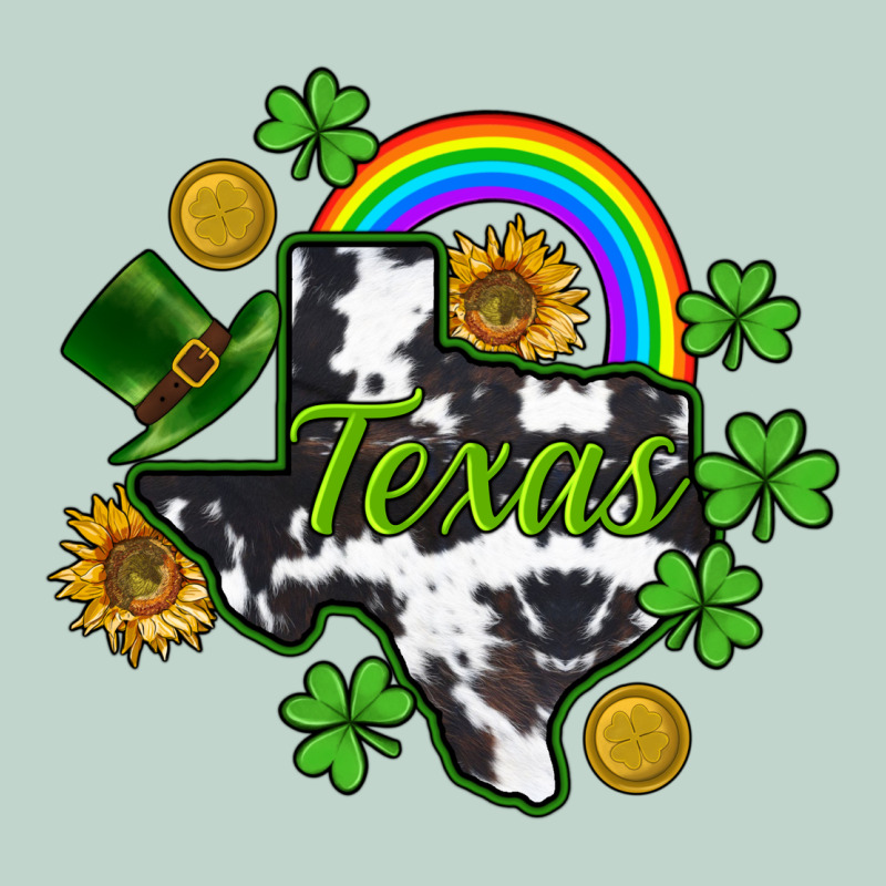 Texas Map St. Patrick's Zipper Hoodie by CowGirlArtShop | Teevron