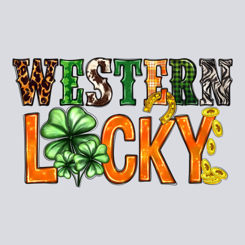 Western Lucky With Clover St. Patricks Day Zipper Hoodie by HowdyJamesFarm | Teevron