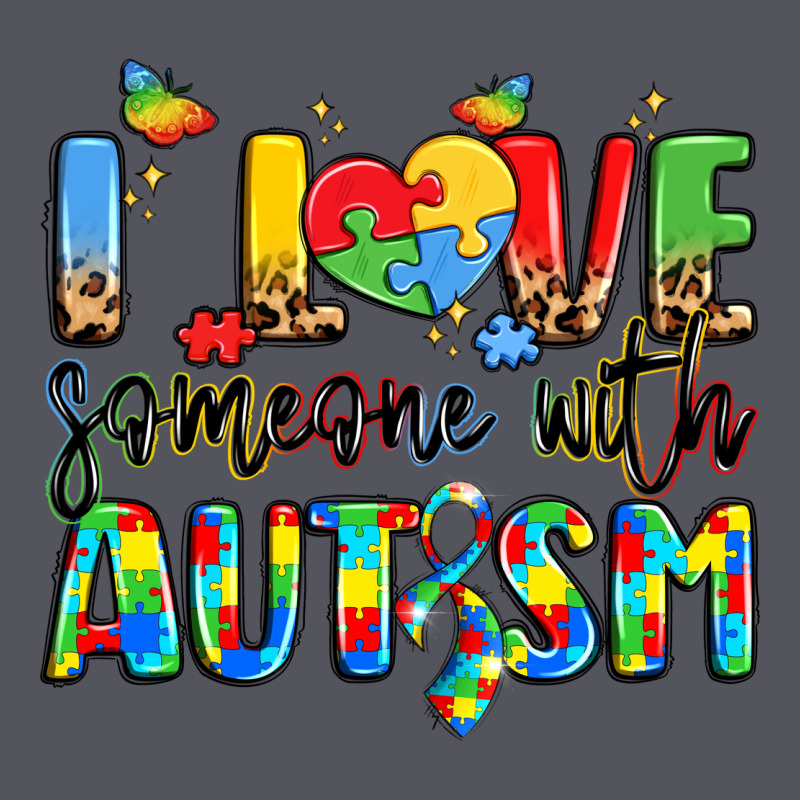 I Love Someone With Autism Vintage Hoodie by LillyAllenDesigns | Teevron