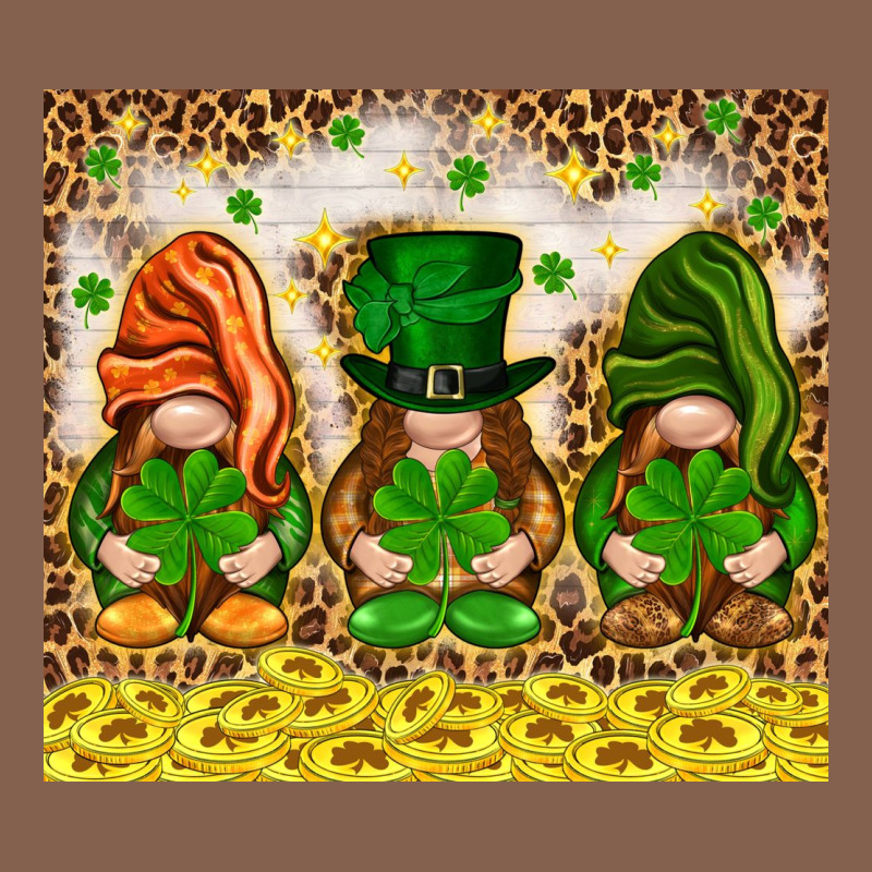 St. Patrick's Day Gnomies With Leopard Tumbler Zipper Hoodie by HowdyJamesFarm | Teevron