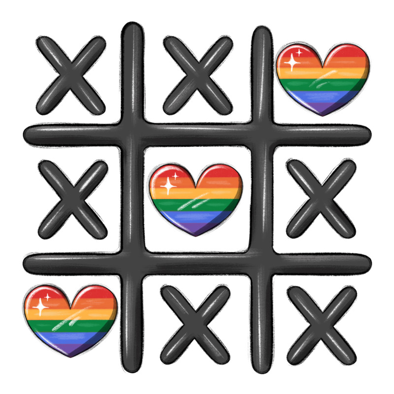 Pride Tic Tac Toe Ladies Tee by MaliasSmallBusiness | Teevron
