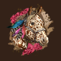 Floral Appaloosa Horse With Feathers Heavy Core Tee | Teevron