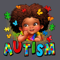 Autism Afro Girl Vintage Hoodie | Teevron